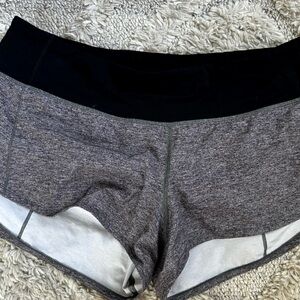 Lululemon speed shorts size 6 gray